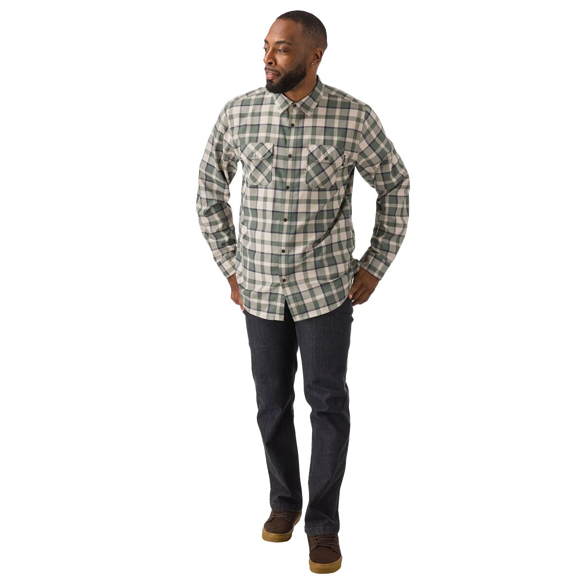 Flylow Handlebar Tech Flannel Shirt Men's in Marble